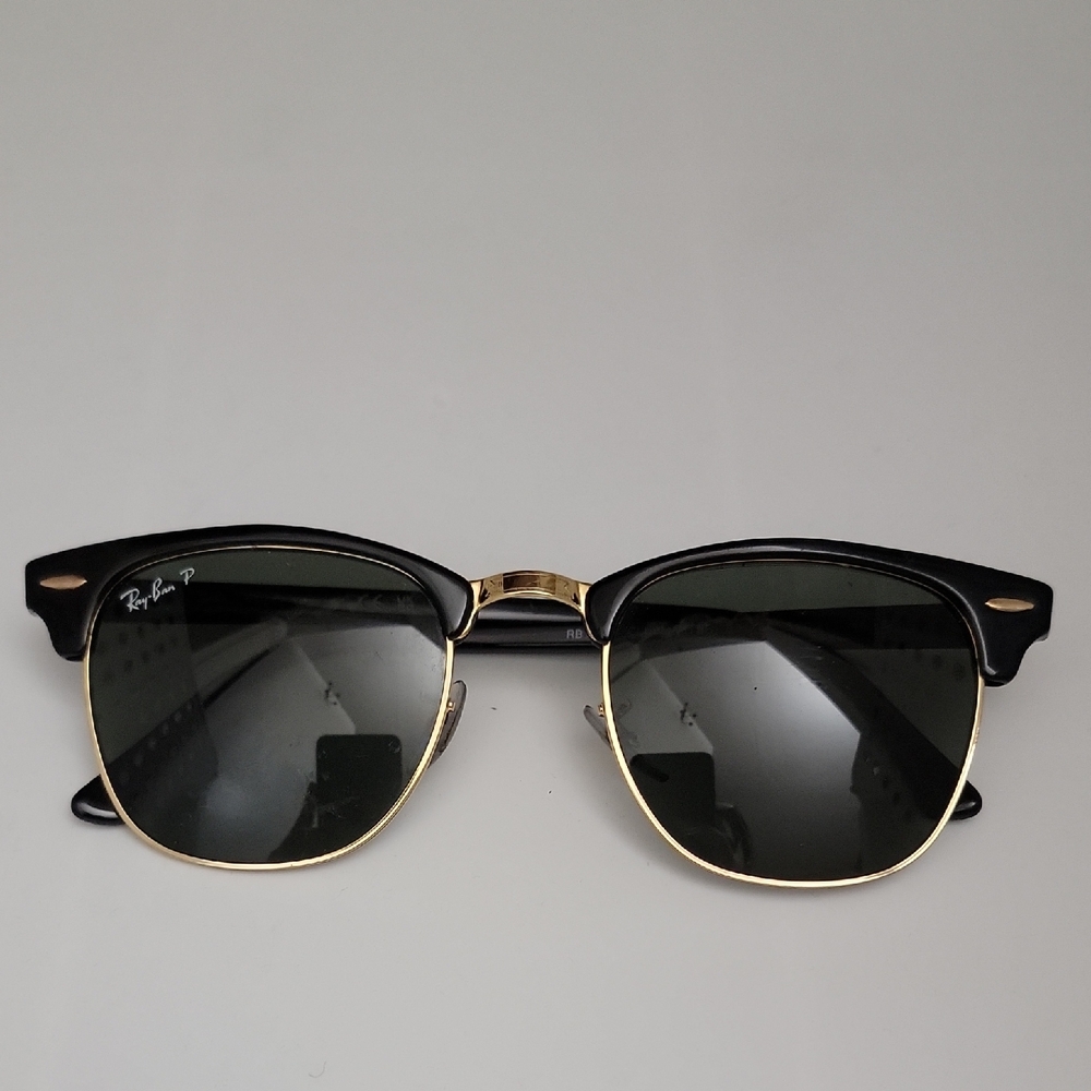 Ray-Ban Black and Gold Sunglasses